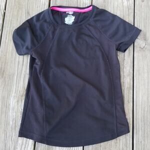 Danskin Now dri fit athletic shirt black girl's small